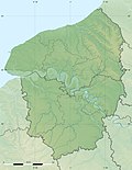 Physical map of the region of Haute-Normandie