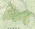 Physical map of the canton of Diekirch