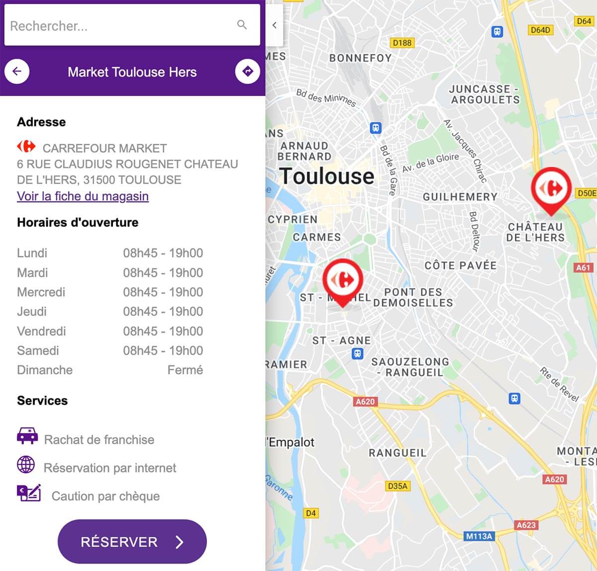 Call-to-action with location context